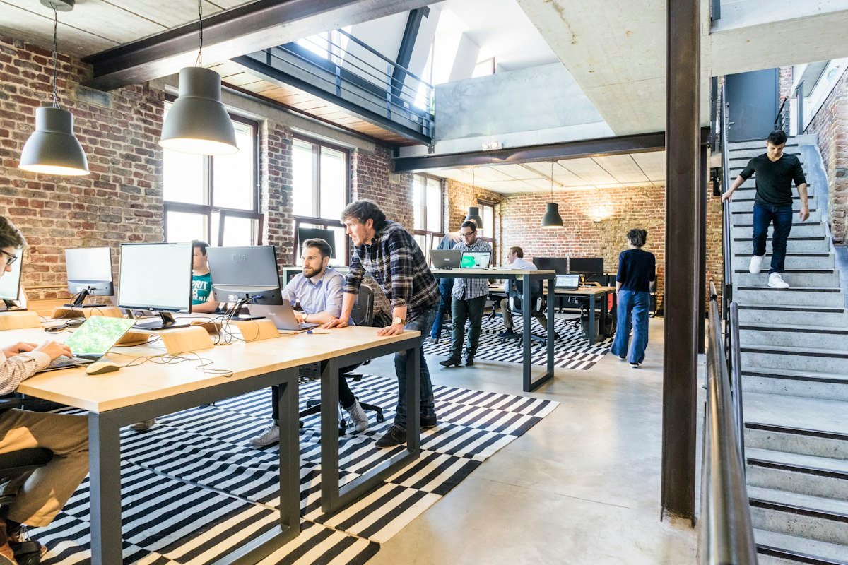 Open space d’une entreprise de logiciels